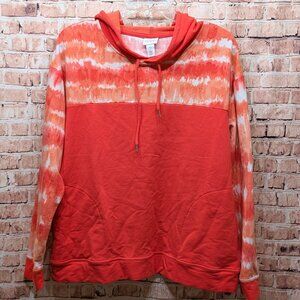 Weekends by Chico's Hooded Sweatshirt Size 2 Large